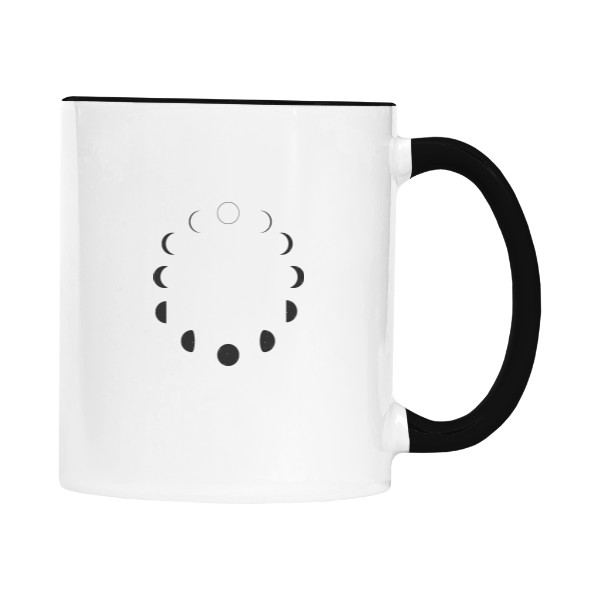 Barevný hrnek s Měsíční fázemi