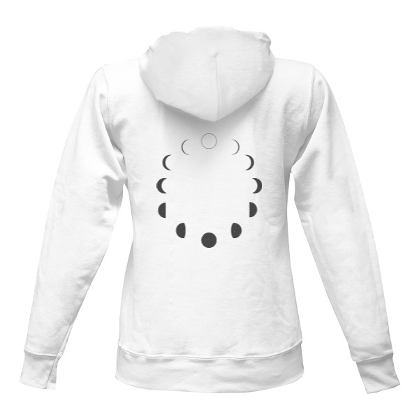 Dámská mikina s měsíční fázemi na zádech