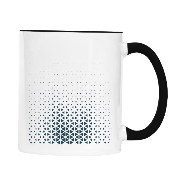 Hrnek malý barevný s potiskem Hrnky, trička, mikiny s motivem trojúhelníků