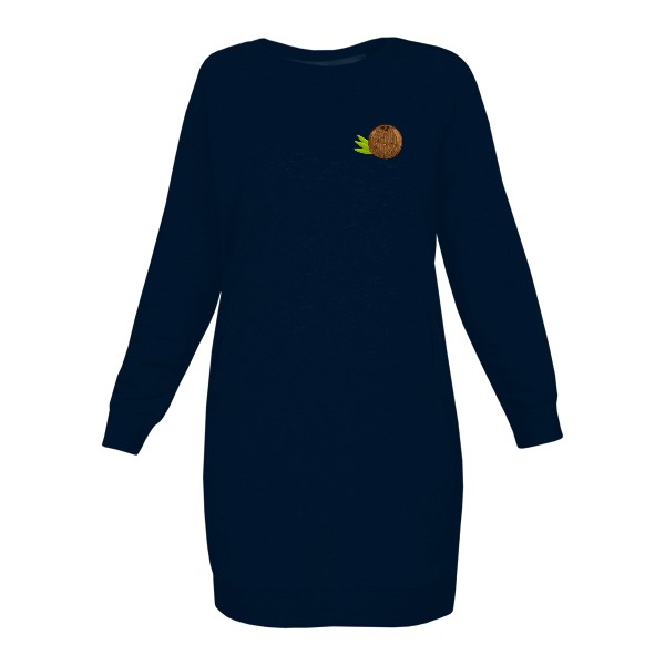 Mikinové šaty s kokosem