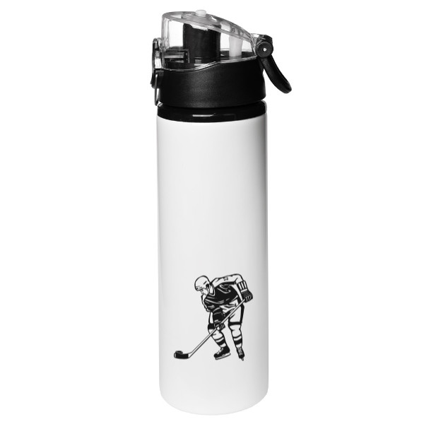 Sportovní kovová láhev  s potiskem Sportovní termoláhev - hokej