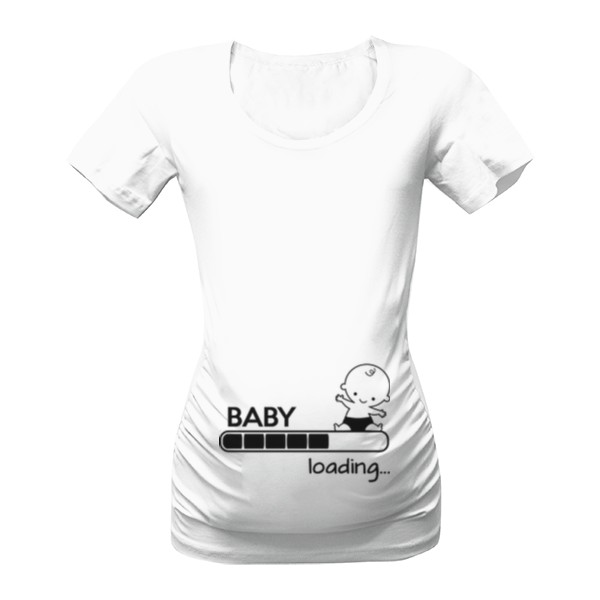 Těhotenské tričko s krátkým rukávem