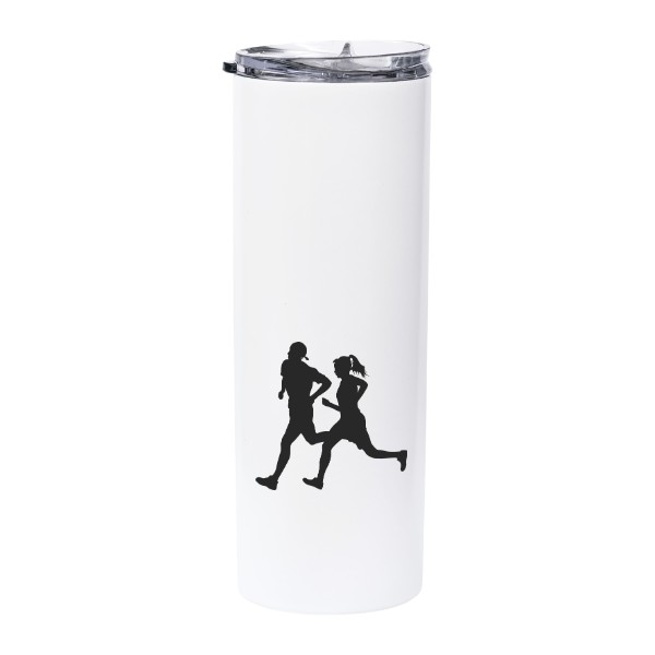 Termo láhev s brčkem s motivem