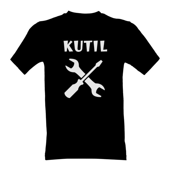 Tričko s potiskem Tričko pro kutili černé