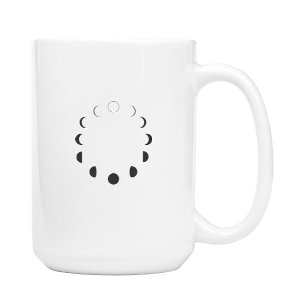 Velký hrnek se vzorem měsíčních fází 